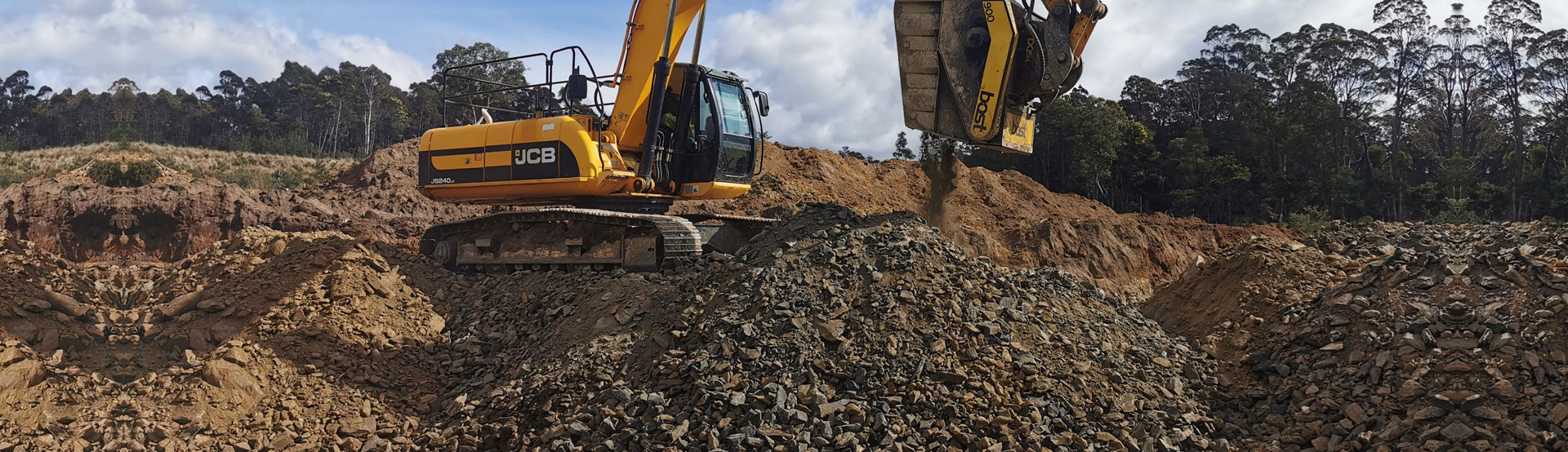 rock crushing contractor Launceston